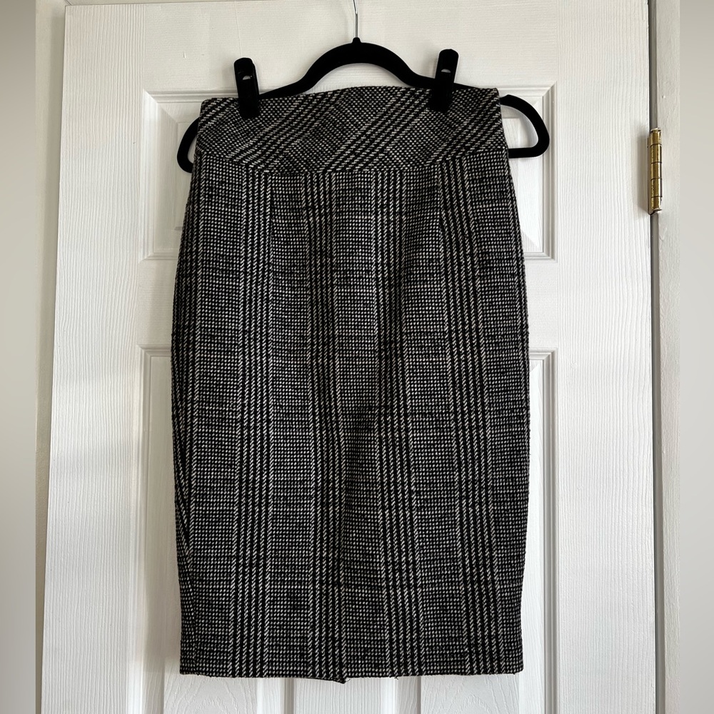 Zara Plaid Will Pencil Skirt